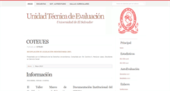 Desktop Screenshot of coteues.ues.edu.sv