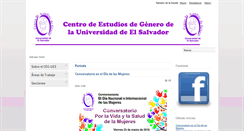 Desktop Screenshot of genero.ues.edu.sv